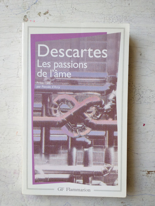 Libro usado en venta: Les passions de l'ame de Rene Descartes; editorial GF Flammarion impreso en 1996 realizamos envios a todo el mundo.1