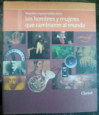 Libro usado en venta: Los hombres y mujeres que cambiaron al mundo (En carpeta contenedora) de Biografias imprescindibles Clarin; editorial AGEA 1.3
