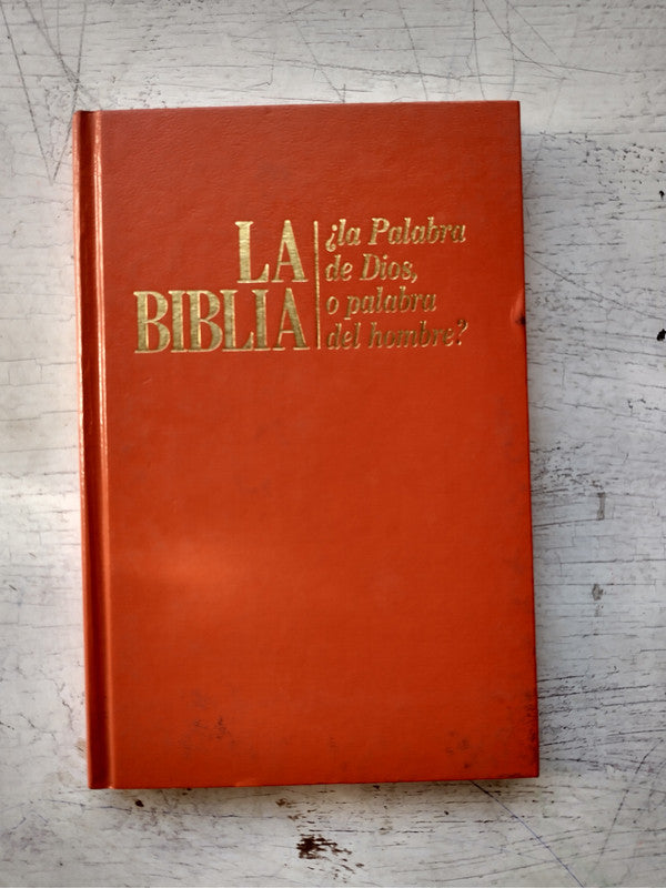 Libro usado en venta: La Biblia ?La palabra de Dios, o palabra del hombre?; editorial Watchtower Bible impreso en 1989 envios a todo el mundo.1
