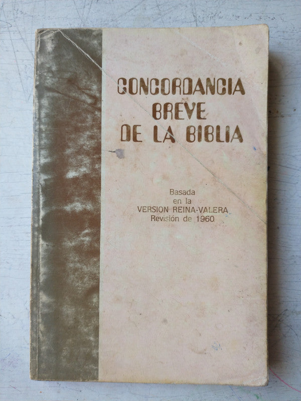 Libro usado en venta: Concordancia breve de la Biblia; editorial Mundo Hispano impreso en 1990 realizamos envios a todo el mundo.1