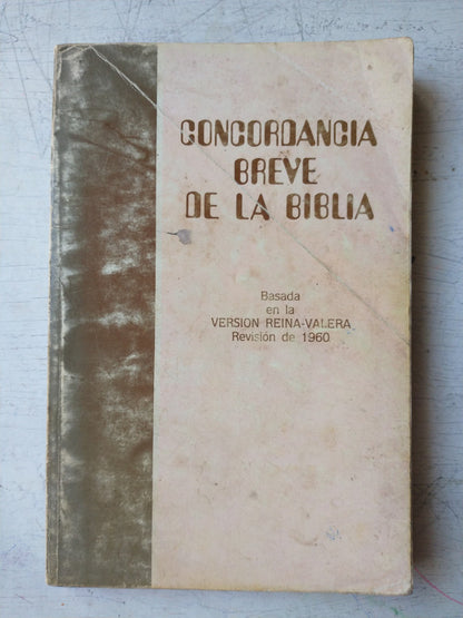 Libro usado en venta: Concordancia breve de la Biblia; editorial Mundo Hispano impreso en 1990 realizamos envios a todo el mundo.1
