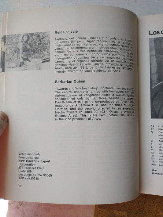 Libro usado en venta: Catalogo del Nuevo Cine Argentino (3 Tomos) de Daniel Lopez; editorial Instituto Nacional de Cinematografia impreso en 1987.2