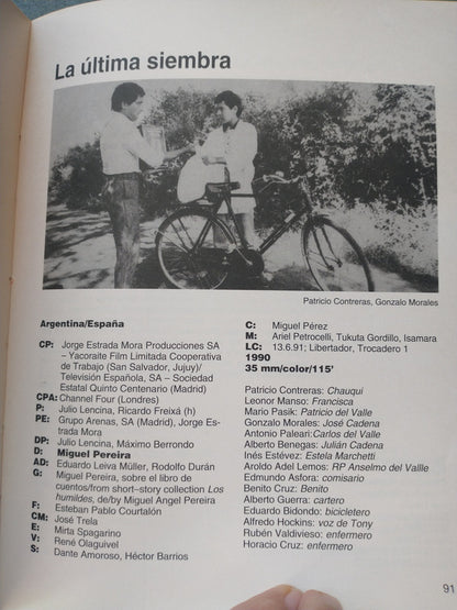 Libro usado en venta: Catalogo del Nuevo Cine Argentino (3 Tomos) de Daniel Lopez; editorial Instituto Nacional de Cinematografia impreso en 1987.3