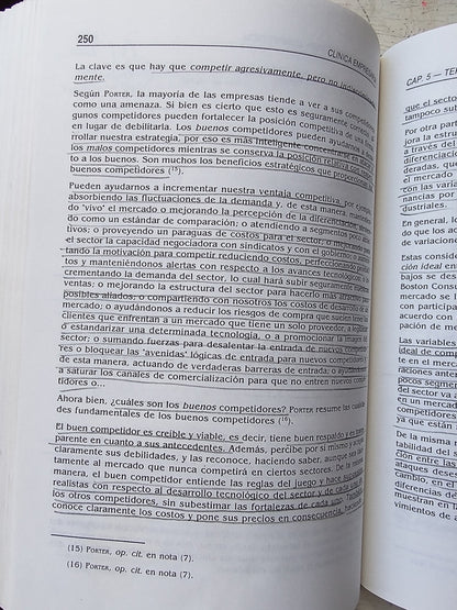 Libro usado en venta: Clinica empresaria de Gerardo Saporosi; editorial Macchi impreso en 1999 realizamos envios a todo el mundo.4