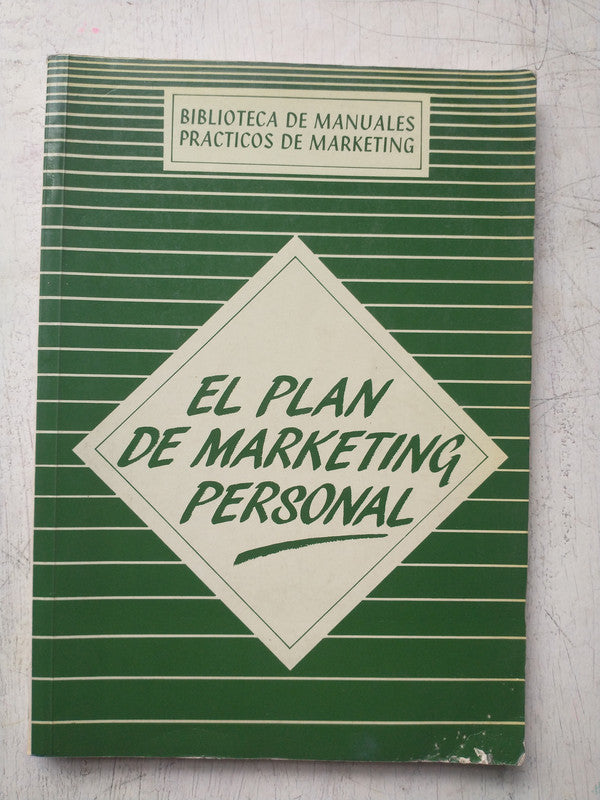 Libro usado en venta: El plan de marketing personal; editorial Diaz de Santos impreso en 1989 realizamos envios a todo el mundo.1