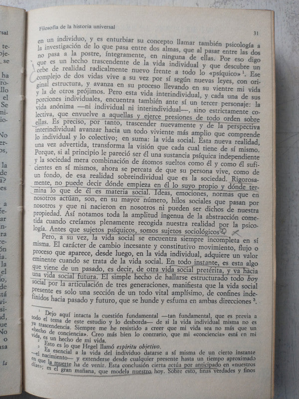 Libro usado en venta: Lecciones sobre la filosofia de la historia universal de G. W. F. Hegel; editorial Alianza impreso en 1980.3