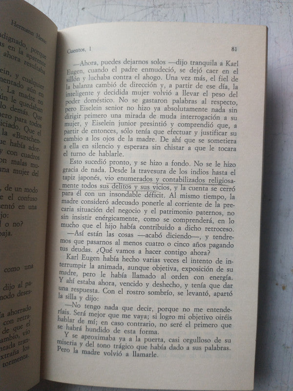 Libro usado en venta: Cuentos 1 - 2 y 3 de Herman Hesse; editorial Alianza impreso en 1978 realizamos envios a todo el mundo.4
