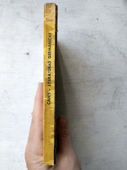 Libro usado en venta: Literaturas germanicas de Alfredo Cahn; editorial Fabril impreso en 1961 realizamos envios a todo el mundo.4