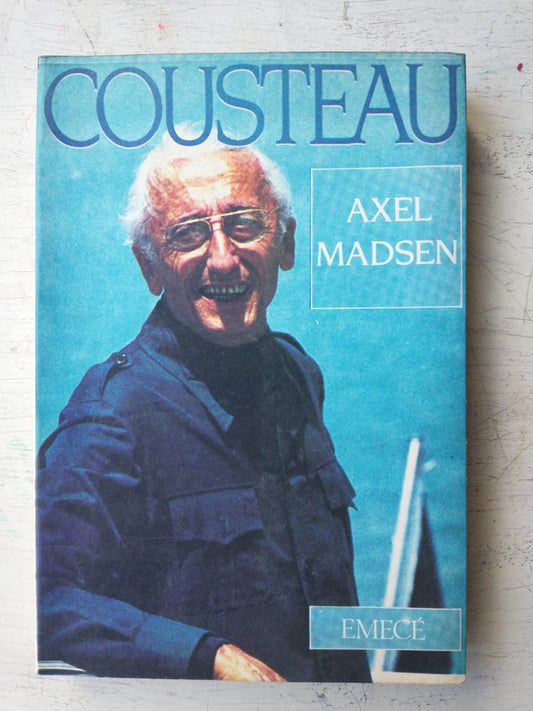 Libro usado en venta: Cousteau de Axel Madsen; editorial Emece impreso en 1988 realizamos envios a todo el mundo.1