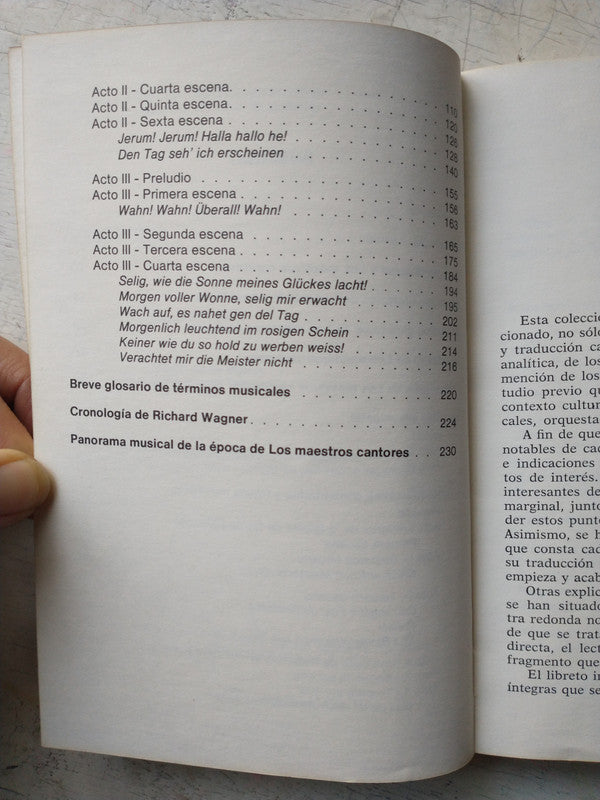Libro usado en venta: Los maestros cantores de Nuremberg de Richard Wagner; editorial Daimon impreso en 1982 realizamos envios a todo el mundo.2