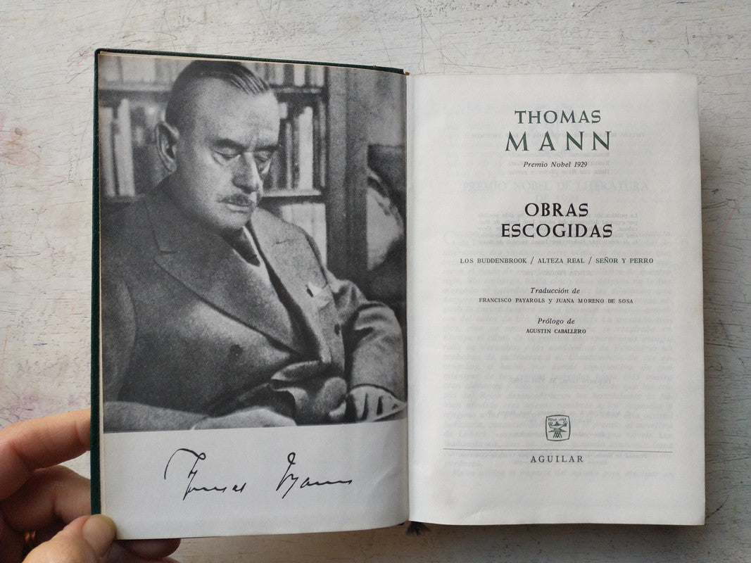 Libro usado en venta: Obras escogidas de Thomas Mann; editorial Aguilar impreso en 1967 realizamos envios a todo el mundo.3