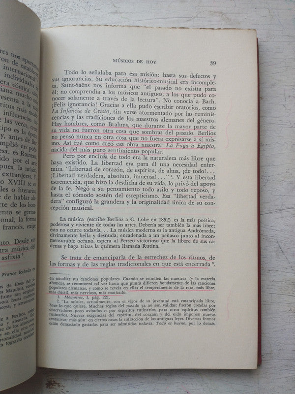 Libro usado en venta: Musicos de hoy de Romain Rolland; editorial Ricordi impreso en 1956 realizamos envios a todo el mundo.4