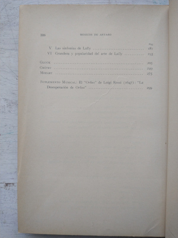 Libro usado en venta: Musicos de anta?o de Romain Rolland; editorial Ricordi impreso en 1953 realizamos envios a todo el mundo.4