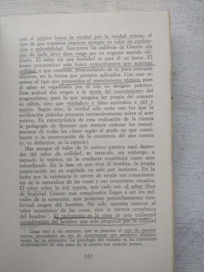 Libro usado en venta: Formas de vida - Psicologia y etica de la personalidad de Eduardo Spranger; editorial Revista de Occidente impreso en 1972.3