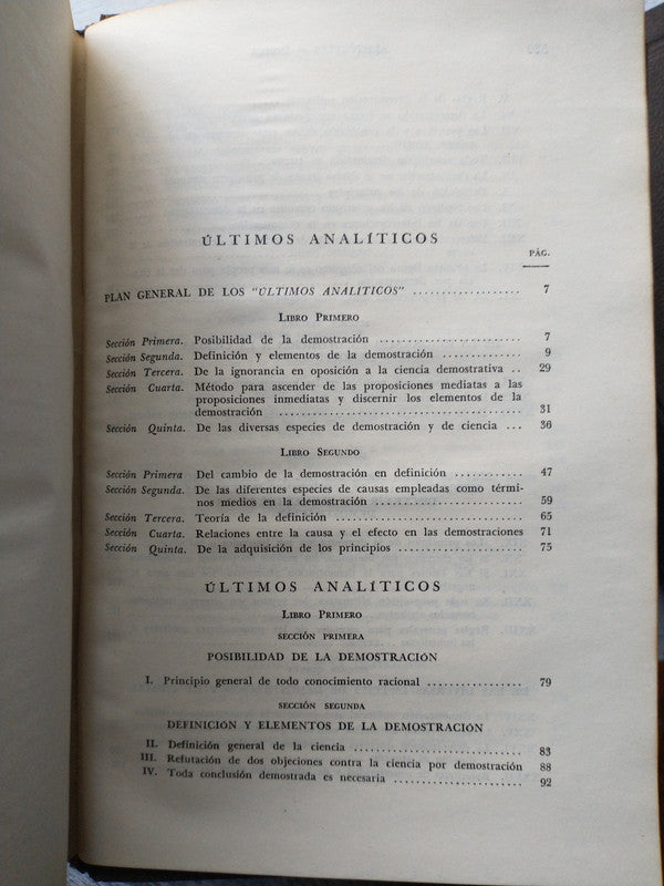 Libro usado en venta: Obras completas de Aristoteles (4 Tomos); editorial Anaconda impreso en 1947 realizamos envios a todo el mundo.4