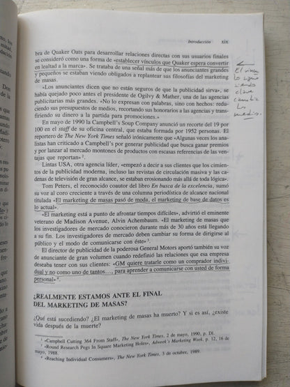 Libro usado en venta: El nuevo rumbo del Marketing de Stan Rapp - Tom Collins; editorial McGraw-Hill impreso en 1991 realizamos envios a todo el mundo.2