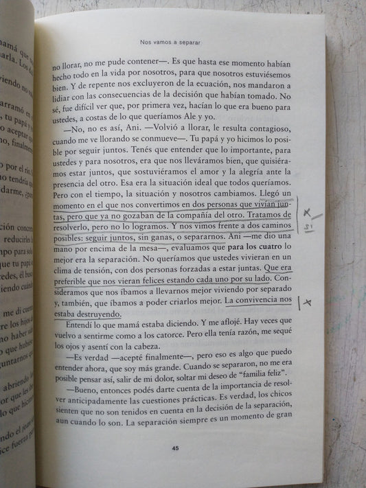 Libro usado en venta: Los hijos en el medio de Ana Tempelsman - Silvia Salinas; editorial Del Nuevo Extremo impreso en 2011 envios a todo el mundo.2