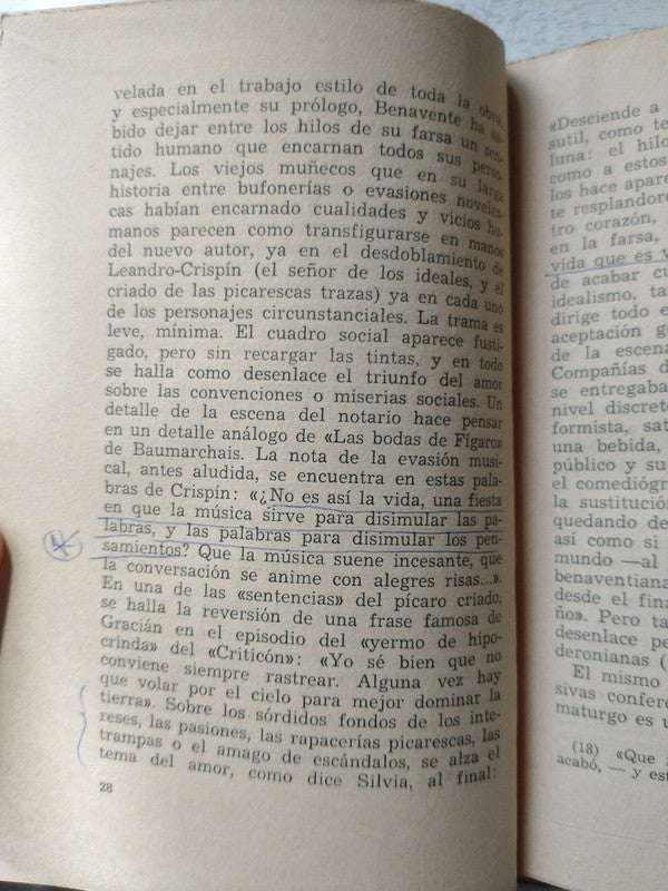 Libro usado en venta: Los intereses creados de Jacinto Benavente; editorial Ciordia impreso en 1961 realizamos envios a todo el mundo.3