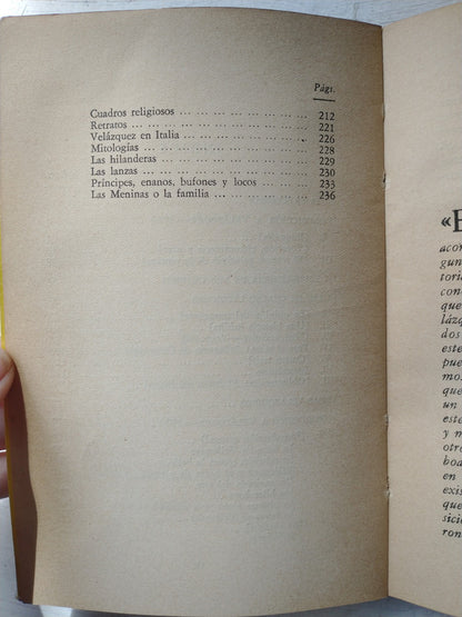 Libro usado en venta: Velazquez de Jose Ortega y Gasset; editorial Revista de Occidente impreso en 1959 realizamos envios a todo el mundo.3