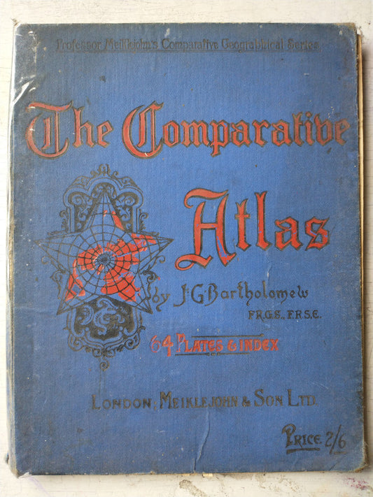 Libro usado en venta: The comparative atlas de J. G. Bartholomew LL. D.; editorial Meiklejohn & Son, Ltd realizamos envios a todo el mundo.1
