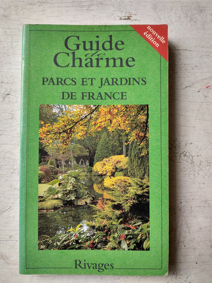 Libro usado en venta: Guide de Charme parcs et jardins de France de Philippe Thebaud; editorial Rivages impreso en 1996 envios a todo el mundo.1