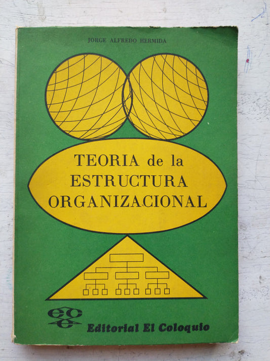 Libro usado en venta: Teoria de la estructura organizacional de Jorge Alfredo Hermida; editorial El Coloquio impreso en 1976 envios a todo el mundo.1