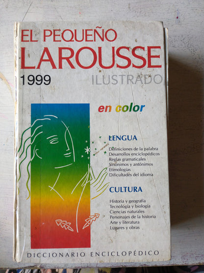 Libro usado en venta: El peque?o Larousse Ilustrado en color de Diccionario Enciclopedico; editorial Larousse impreso en 1999 envios a todo el mundo.1