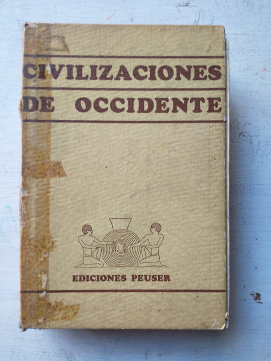 Libro usado en venta: Civilizaciones de Occidente su historia y su cultura de Edward McNall Burns; editorial Jacobo Peuser impreso en 1962.1