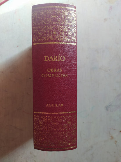 Libro usado en venta: Obras completas de Ruben Dario; editorial Aguilar impreso en 2003 realizamos envios a todo el mundo.3