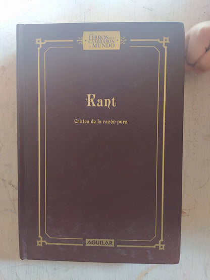 Libro usado en venta: Critica de la razon pura de Immanuel Kant; editorial Aguilar impreso en 2010 realizamos envios a todo el mundo.3