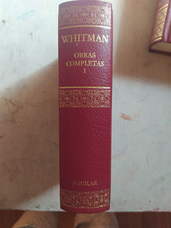 Libro usado en venta: Obras completas (Solo tomo 1) de Walt Whitman; editorial Aguilar impreso en 2004 realizamos envios a todo el mundo.3