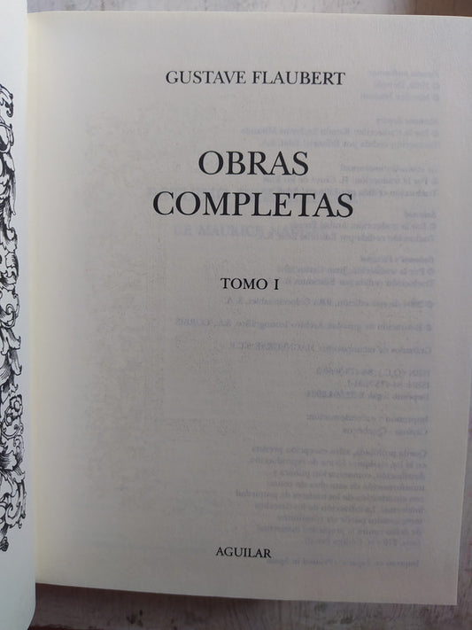 Libro usado en venta: Obras completas (2 Tomos) de Gustavo Flaubert (Gustave); editorial Aguilar impreso en 2004 realizamos envios a todo el mundo.1