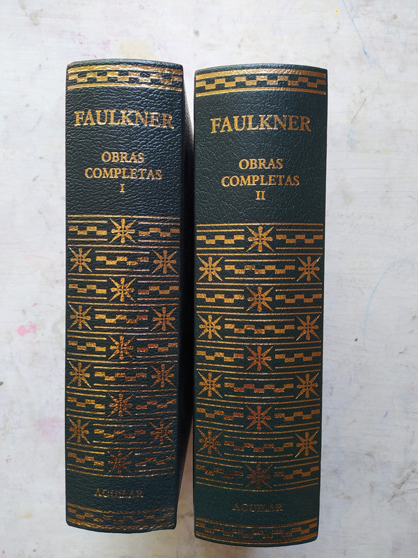 Libro usado en venta: Obras completas (2 Tomos) de William Faulkner; editorial Aguilar impreso en 2004 realizamos envios a todo el mundo.3