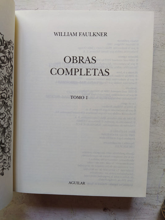 Libro usado en venta: Obras completas (2 Tomos) de William Faulkner; editorial Aguilar impreso en 2004 realizamos envios a todo el mundo.1