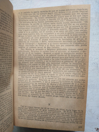 Libro usado en venta: Historia de San Martin y de la emancipacion sudamericana de Bartolome Mitre; editorial Anaconda impreso en 1950.3