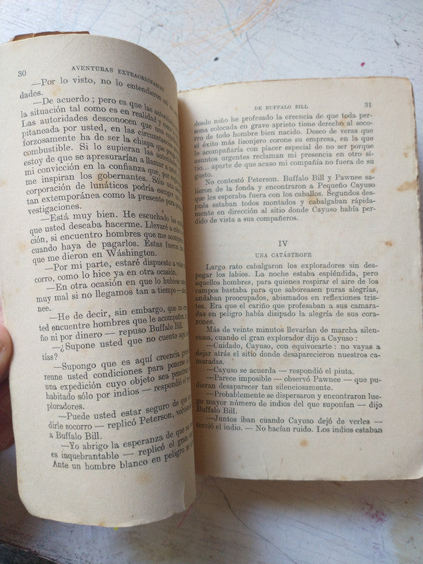 Libro usado en venta: Lanzados al abismo de Aventuras extraordinarias de Buffalo Bill; editorial Ramon Sopena realizamos envios a todo el mundo.3