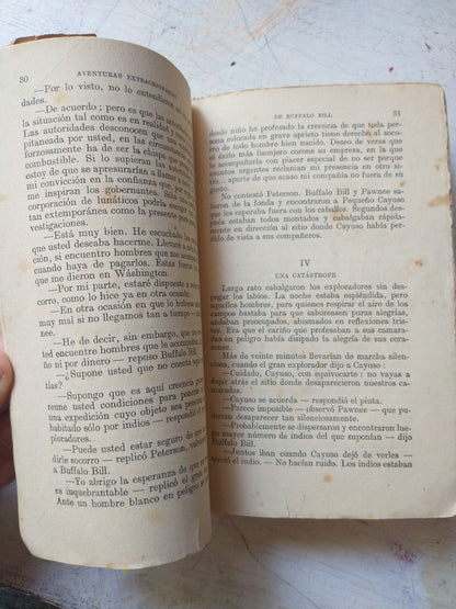 Libro usado en venta: Lanzados al abismo de Aventuras extraordinarias de Buffalo Bill; editorial Ramon Sopena realizamos envios a todo el mundo.3