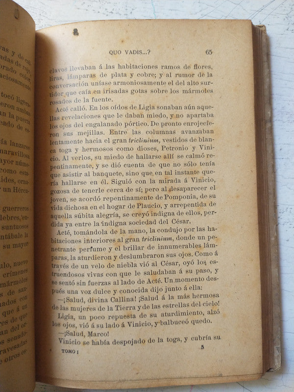 Libro usado en venta: Quo Vadis?? Tomo 1 de Enrique Sienkiewicz; editorial Saturnino Calleja Fernandez realizamos envios a todo el mundo.3