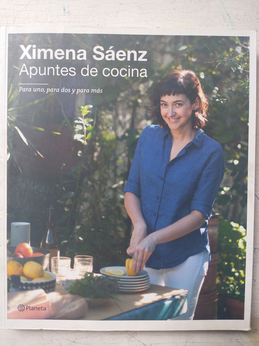 Libro usado en venta: Apuntes de cocina de Ximena Saenz; editorial Planeta impreso en 2017 realizamos envios a todo el mundo.1