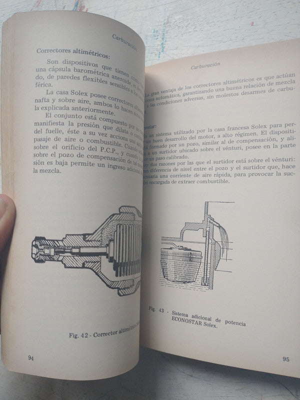Libro usado en venta: Carburacion de Juan Carlos Ortiz; editorial Godward impreso en 1981 realizamos envios a todo el mundo.3