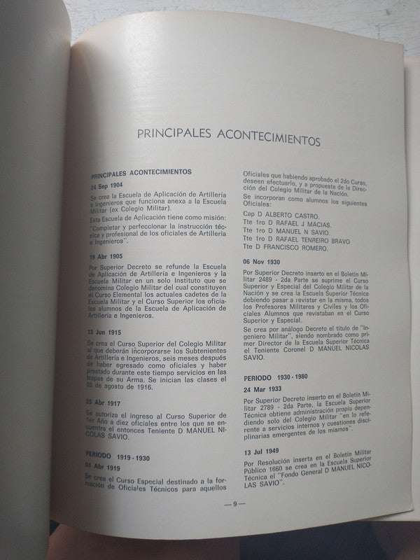 Libro usado en venta: Escuela Superior Tecnica "General de Division Manuel Nicolas Savio" (Cincuentenario); realizamos envios a todo el mundo.3