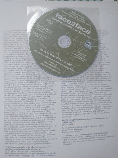 Libro usado en venta: Face2face Advanced (Student's and Workbook (Con CD) de Cunningham - Bell - Chris Redston; Cambridge University Press 20101.4