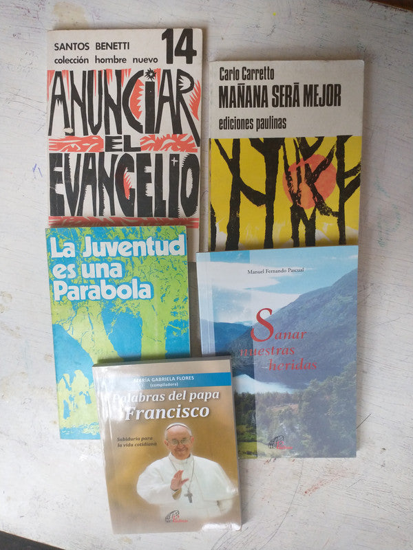 Libro usado en venta: Libros de Religion x 5; editorial Paulinas impreso en 1977 realizamos envios a todo el mundo.1