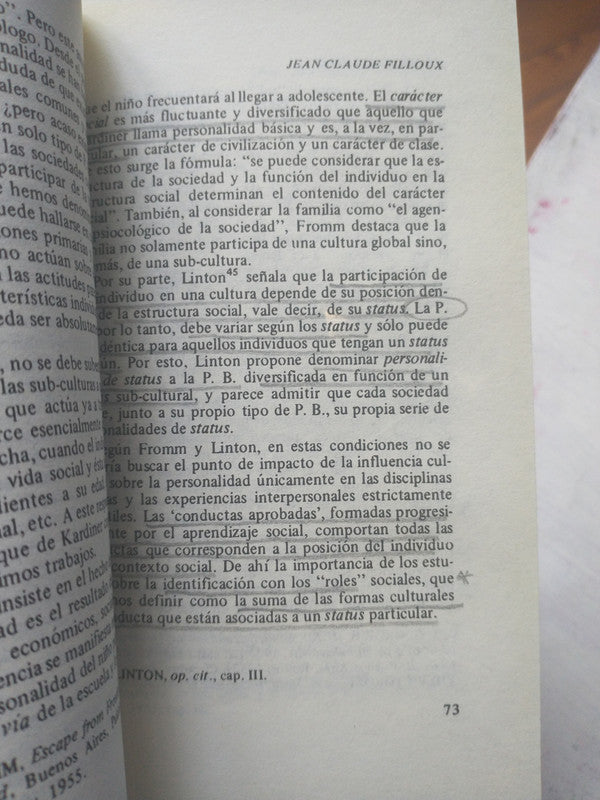 Libro usado en venta: La personalidad de Jean Claude Filloux; editorial Eudeba impreso en 1996 realizamos envios a todo el mundo.2
