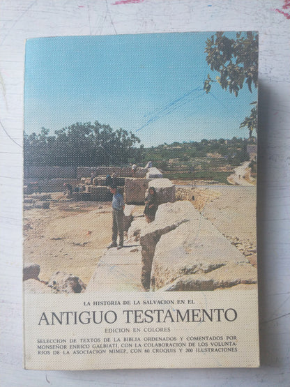 Libro usado en venta: La historia de la salvacion en el Antiguo Testamento de Enrico Galbiati; editorial Istituto S. Gaetano impreso en 1980.1