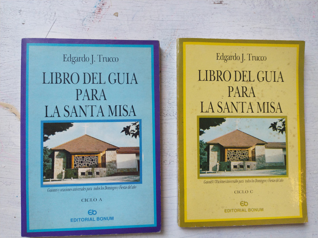 Libro usado en venta: Libro del guia para la Santa Misa (2 Volumenes) de Edgardo J. Trucco; editorial Bonum impreso en 1985 envios a todo el mundo.1