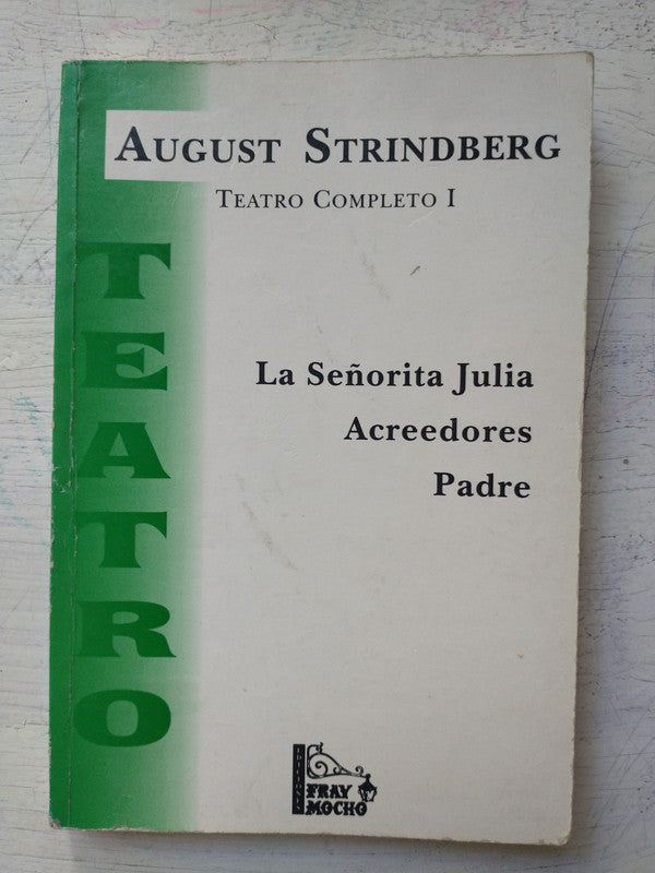 Libro usado en venta: Teatro completo I de August Strindberg; editorial Fray Mocho impreso en 1994 realizamos envios a todo el mundo.1