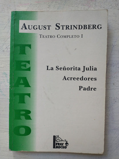 Libro usado en venta: Teatro completo I de August Strindberg; editorial Fray Mocho impreso en 1994 realizamos envios a todo el mundo.1