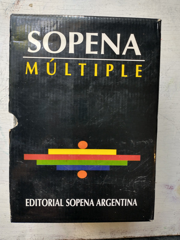 Libro usado en venta: Diccionario - Sopena Multiple; editorial Ramon Sopena impreso en 1997 realizamos envios a todo el mundo.1
