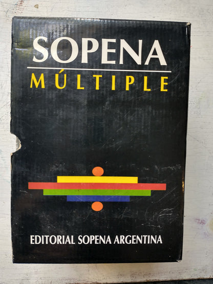 Libro usado en venta: Diccionario - Sopena Multiple; editorial Ramon Sopena impreso en 1997 realizamos envios a todo el mundo.1